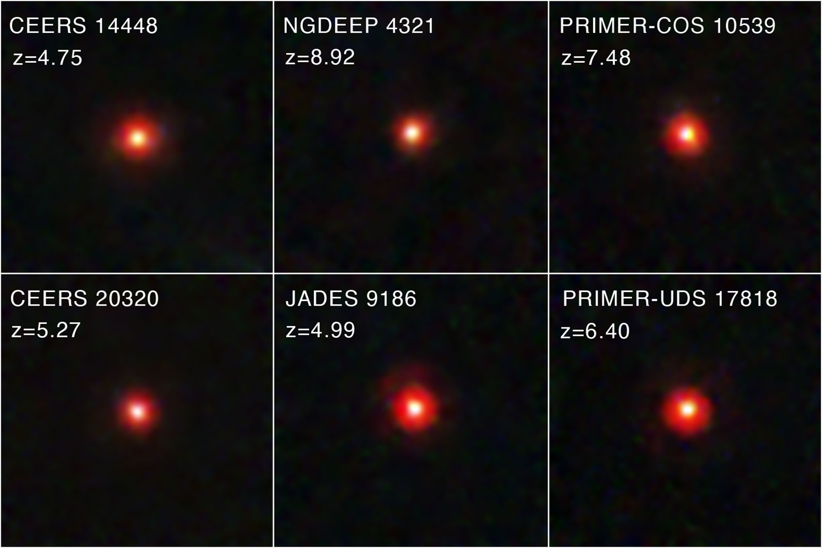 James Webb space telescope little red dots LRDs