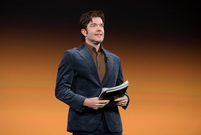 Comedian John Mulaney presents "Everybody's Live" weekly series at Next on Netflix event at the Egyptian Theatre in Hollywood, California on January 29, 2025 (Netflix)