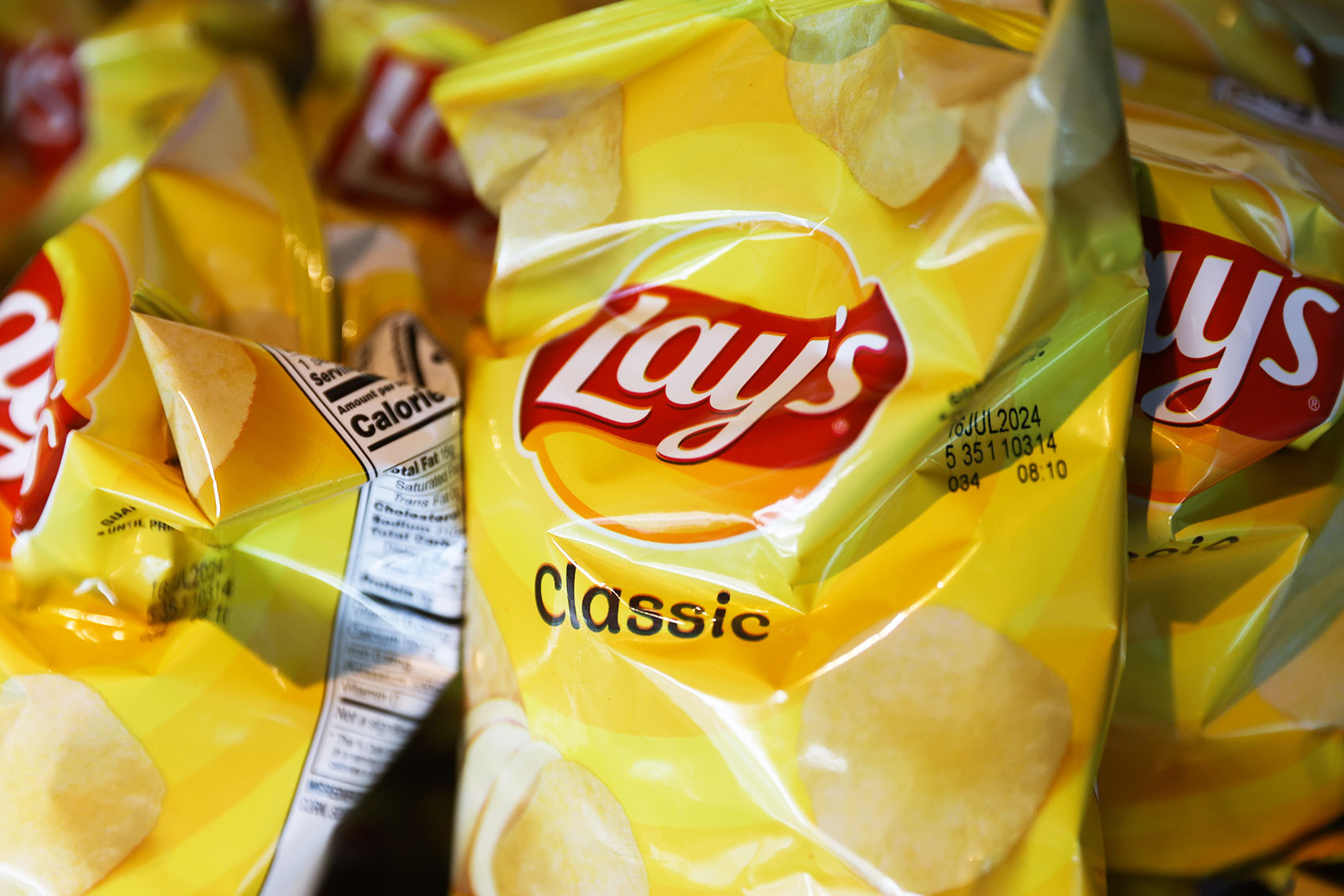 Lay's potato chips packaging are seen in Miami, United States on May 2, 2024. (Jakub Porzycki/NurPhoto via Getty Images)