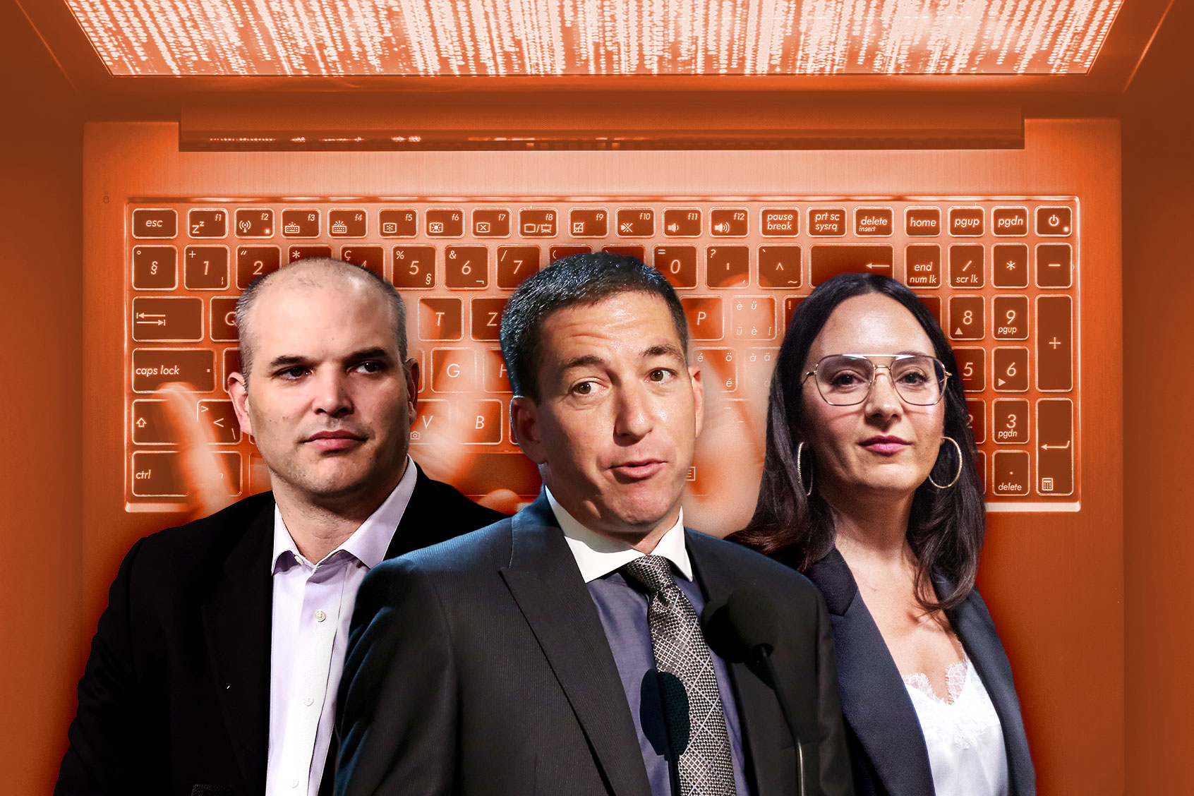 Matt Taibbi, Glenn Greenwald and Bari Weiss (Photo illustration by Salon/Getty Images)