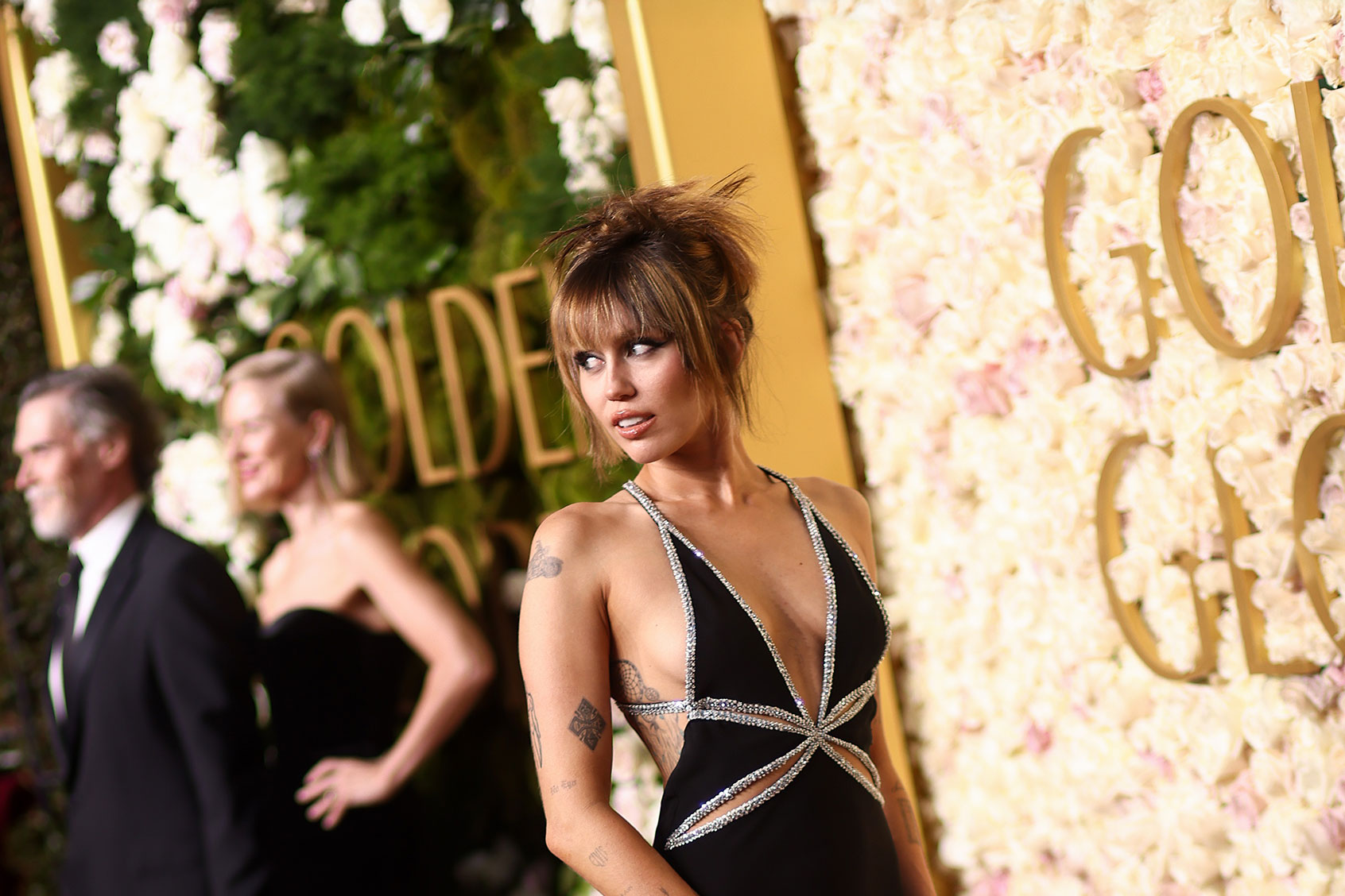 Miley Cyrus during the 82nd Annual Golden Globes held at The Beverly Hilton on January 05, 2025 in Beverly Hills, California. (Tommaso Boddi/GG2025/Penske Media via Getty Images)