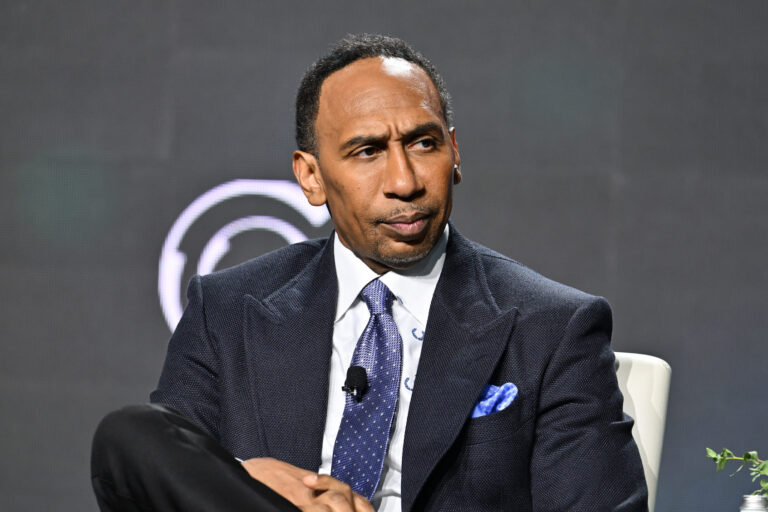 Stephen A. Smith speaks onstage during 2024 HOPE Global Forum. (Photo by Paras Griffin/Getty Images)
