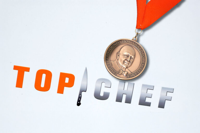 Top Chef Logo and James Beard Foundation Award Medal (Photo illustration by Salon/Getty Images)