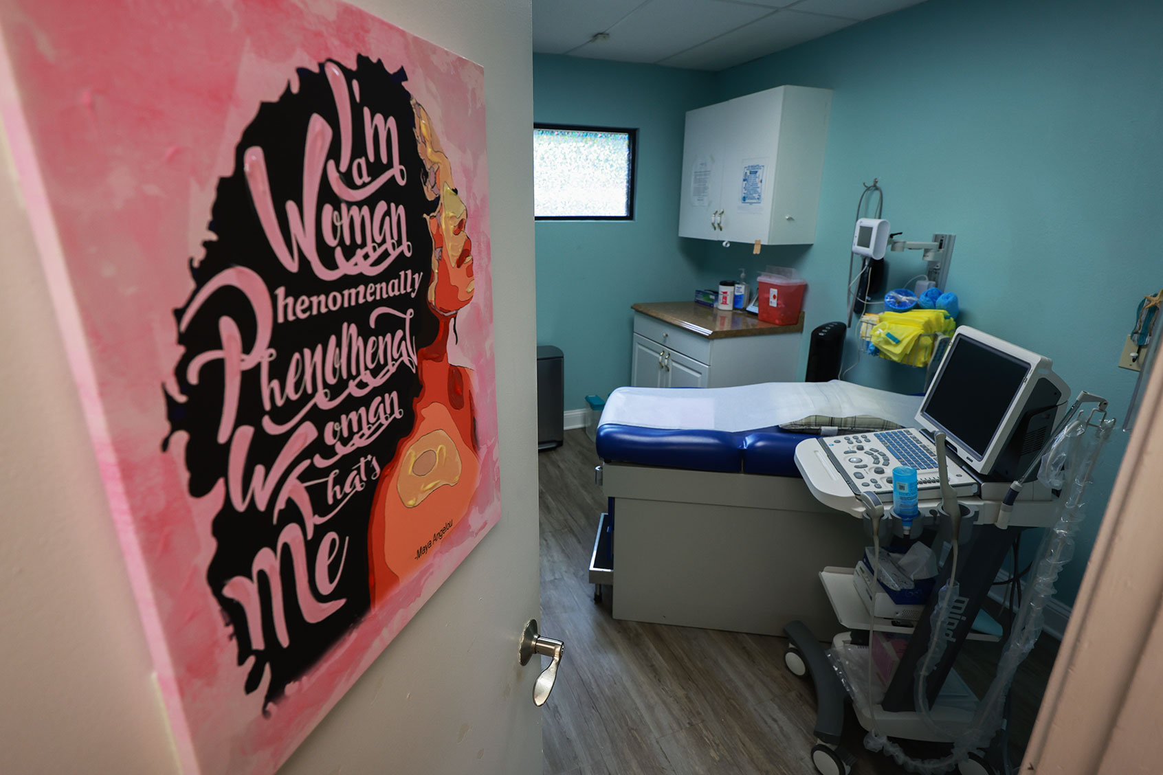 The examination room in A Woman's Choice of Jacksonville clinic, which provides abortion care on April 30, 2024, in Jacksonville, Florida. (Joe Raedle/Getty Images)