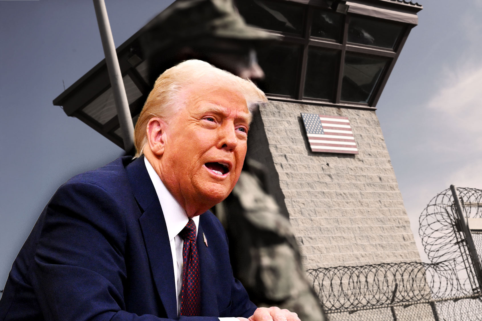 Donald Trump and the prison at Guantanamo Bay (Photo illustration by Salon/Getty Images)