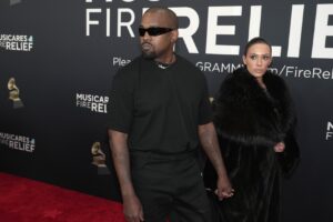 Kanye West and Bianca Censori shock the Grammys red carpet before