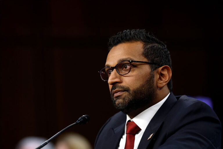 Kash Patel testifies during his confirmation hearing before the Senate Judiciary Committee in the Dirksen Senate Office Building on January 30, 2025 in Washington, DC. (Anna Moneymaker/Getty Images)