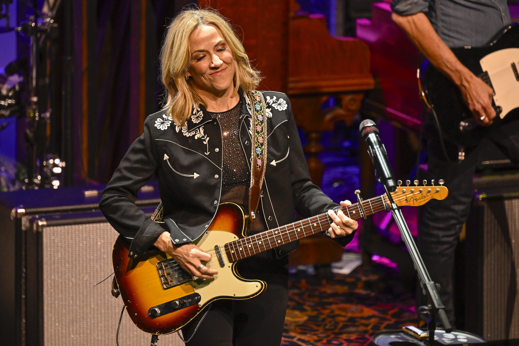 Sheryl Crow performs during the Umbrella Concert Series in partnership with The Salt Lick Incubator at Umbrella Arts Center on February 07, 2025 in Concord, Massachusetts. (Photo by Astrida Valigorsky/Getty Images)
