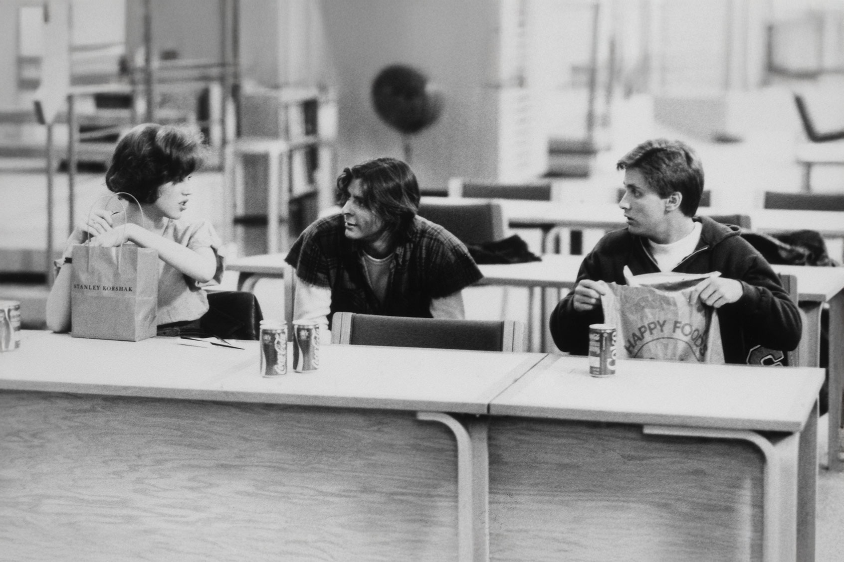 Ringwald, Judd Nelson and Emilio Estevez, on-set of the film "The Breakfast Club", 1984. (Universal History Archive/Universal Images Group via Getty Images)