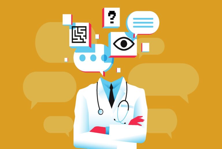 Chatbot, artificial intelligence in medicine concept. (Moor Studio / Getty Images)