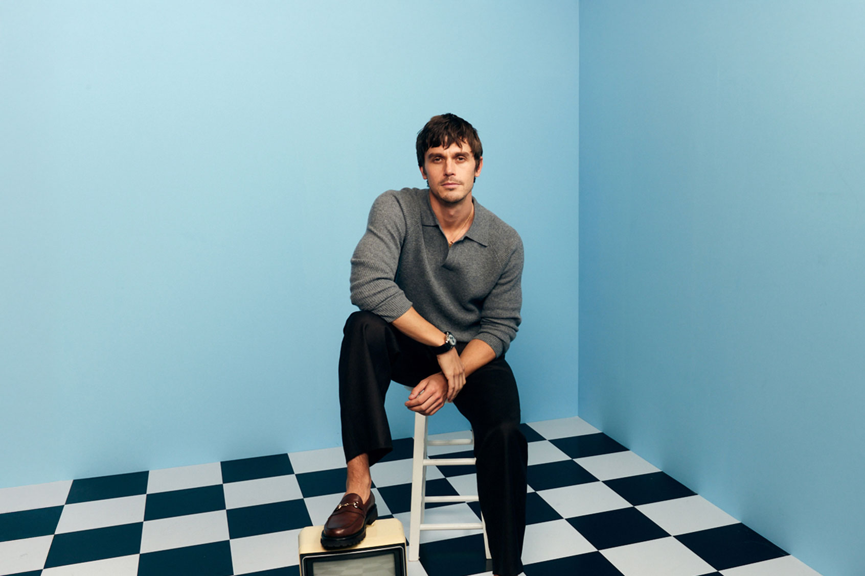 Antoni Porowski of "No Taste Like Home with Antoni Porowski" sits for a portrait during the 13th SCAD TVfest at Four Seasons Hotel Atlanta on February 07, 2025 in Atlanta, Georgia. (Robby Klein/Getty Images for SCAD)