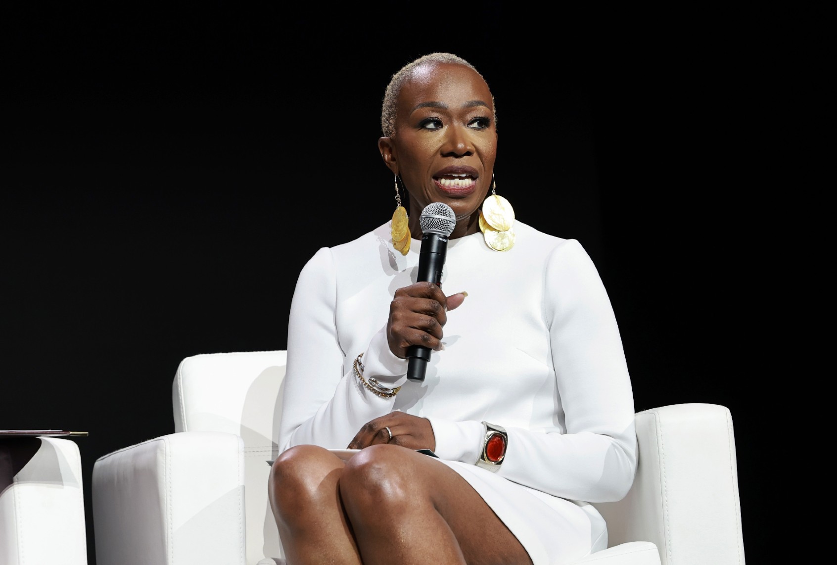 Joy Reid speaks during the 2024 ESSENCE Festival Of Culture™ Presented By Coca-Cola® at Ernest N. Morial Convention Center on July 07, 2024, in New Orleans, Louisiana. (Arturo Holmes/Getty Images for ESSENCE)