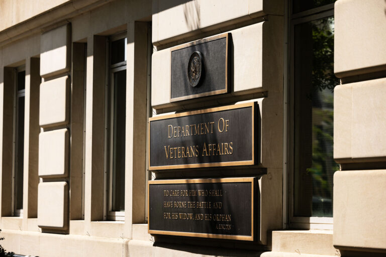 The US Department of Veterans Affairs building is seen on August 21, 2024 in Washington, DC. (Tierney L. Cross/Getty Images)