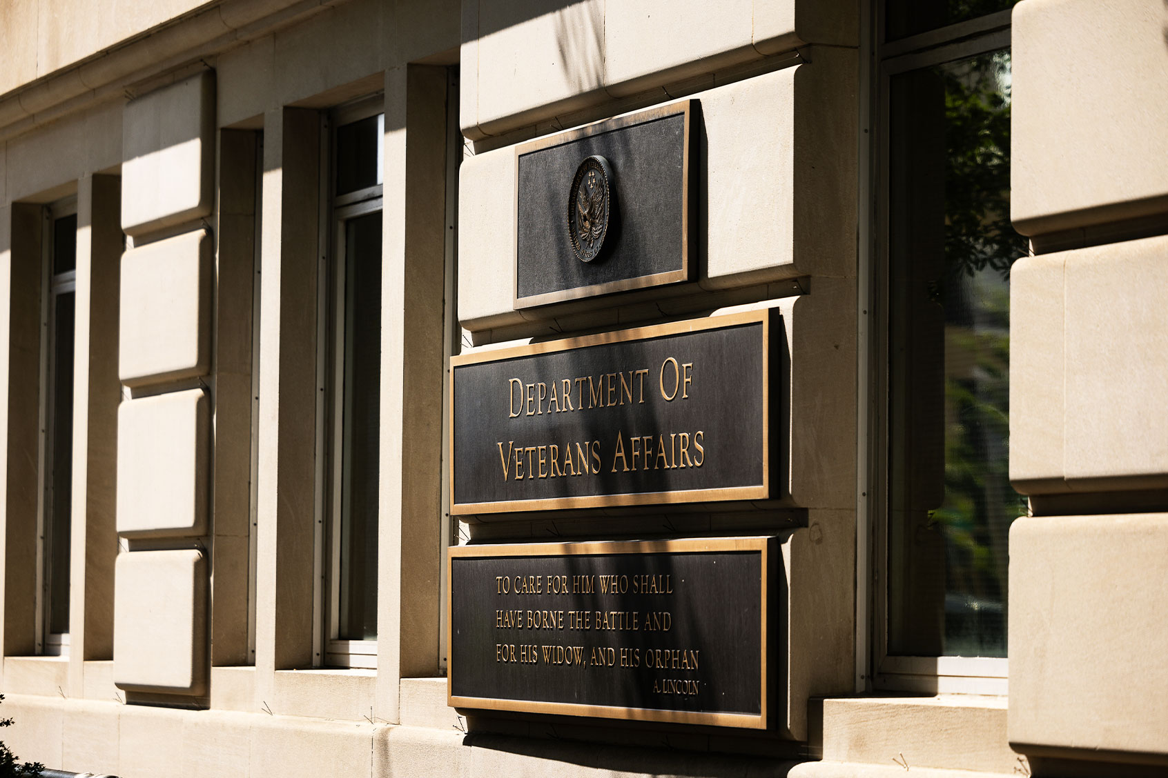 The US Department of Veterans Affairs building is seen on August 21, 2024 in Washington, DC. (Tierney L. Cross/Getty Images)