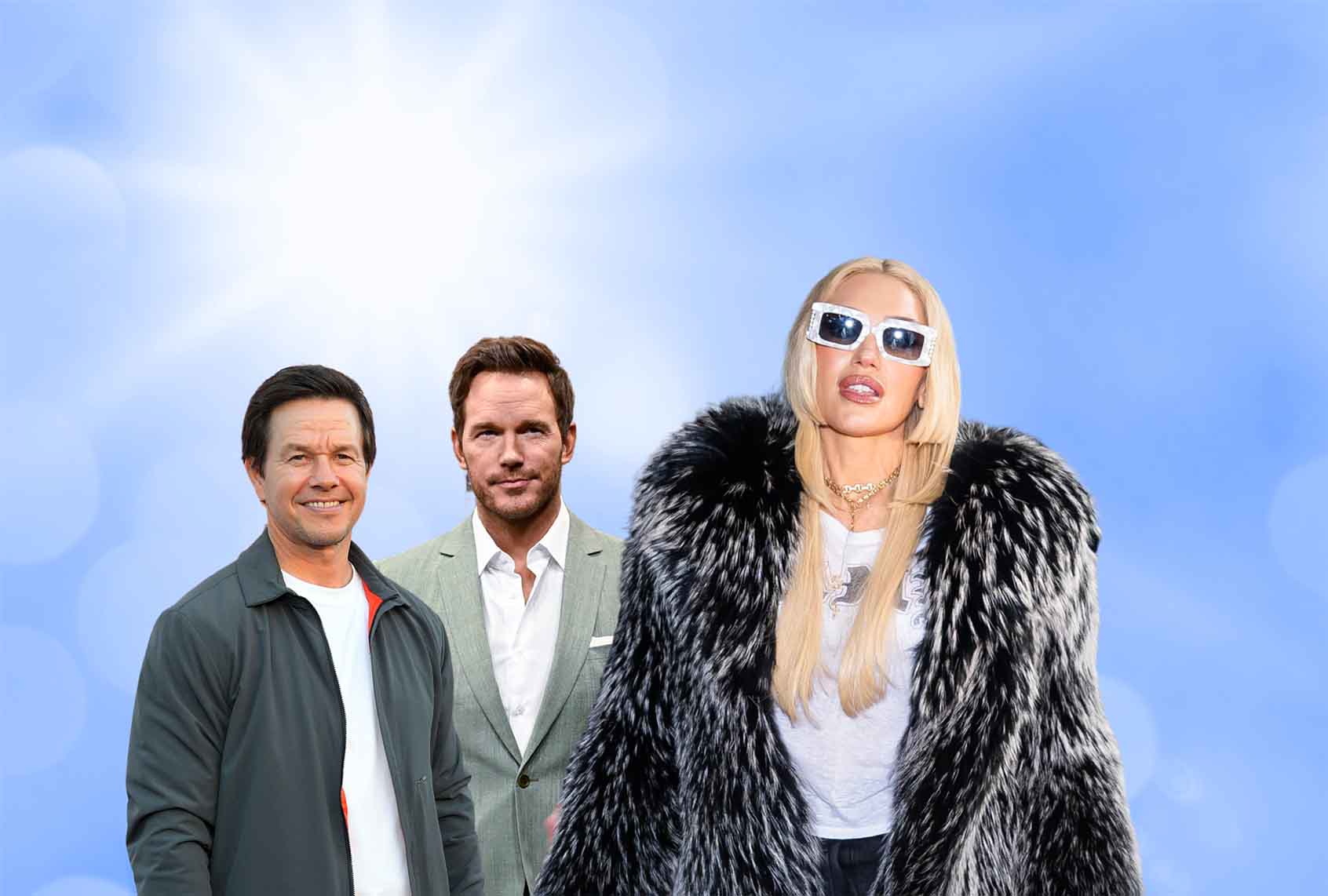 Mark Wahlberg, Chris Pratt and Gwen Stefani (Photo Illustration by Salon / Getty Images / TheStewartofNY / Viorika / Carlos Alvarez / Charley Gallay / Getty Images for Netflix )