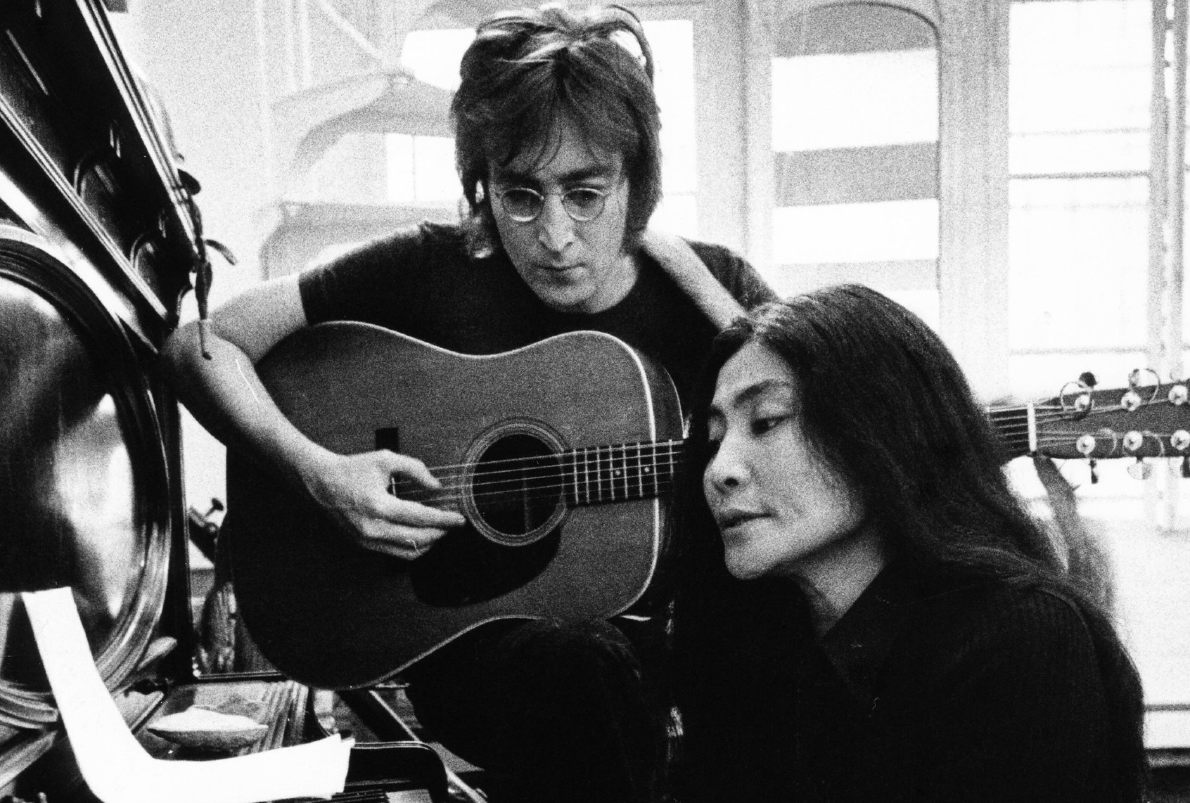 John Lennon and Yoko Ono in "One to One" (Courtesy of Magnolia Pictures)