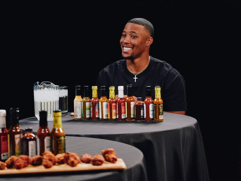 Saquon Barkley on "Hot Ones" (First We Feast / "Hot Ones")