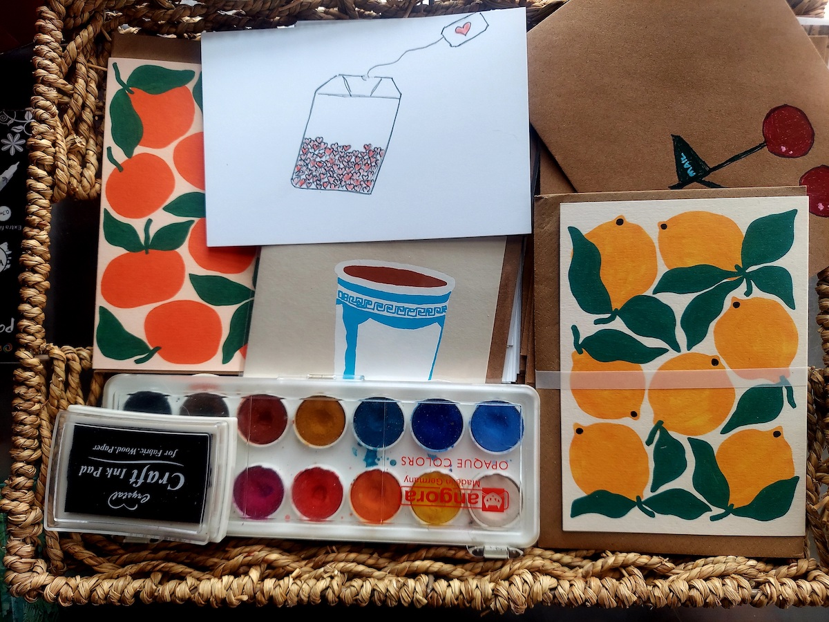 The author's basket of snail mail (Ashlie Stevens )
