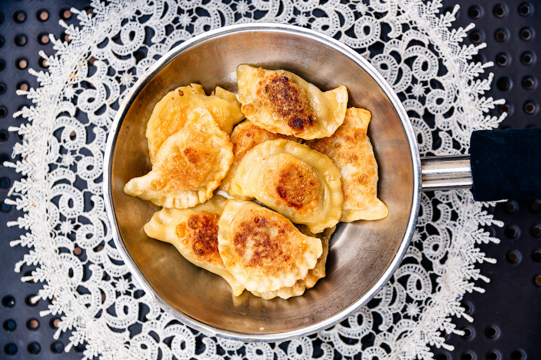 A pan of pierogi (Getty Images / Alexander Spatari)