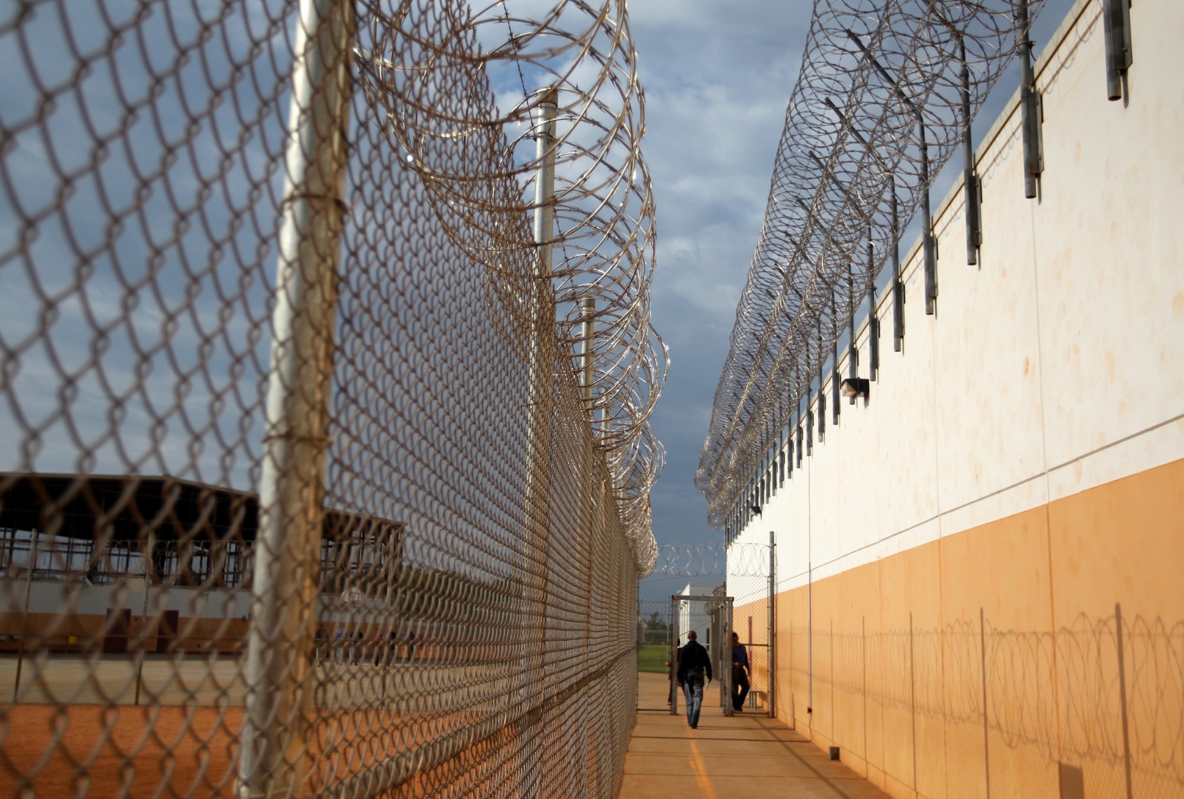The Stewart Detention Center in Lumpkin, Ga. (Jonathan Wiggs/The Boston Globe via Getty Images)