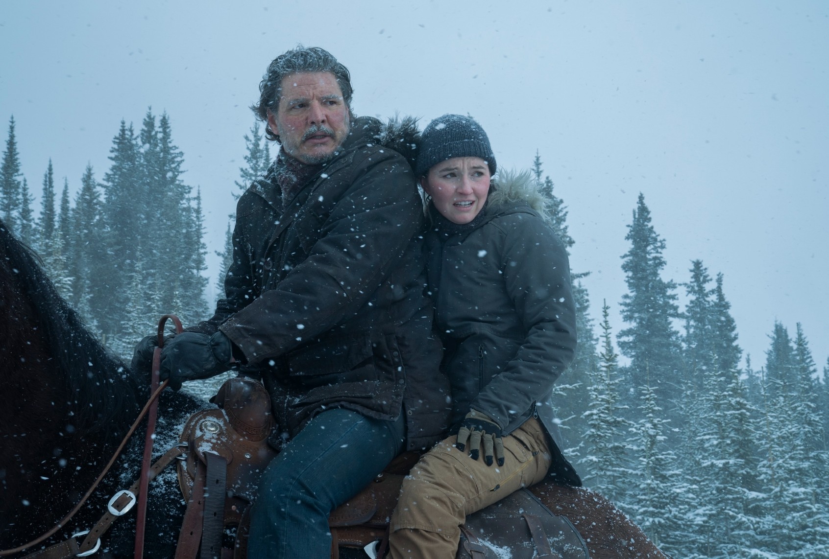Pedro Pascal and Kaitlyn Dever in "The Last of Us" (Liane Hentscher/HBO)