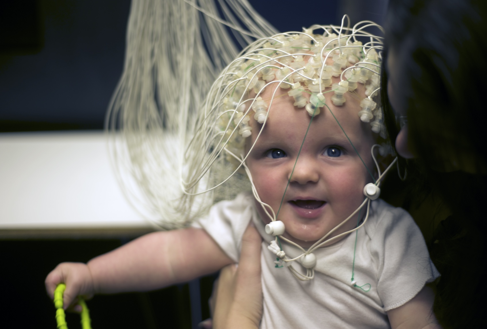 Baby boy having brain tested, Seattle, Washington. (Getty Images / Aaron MCcoy)