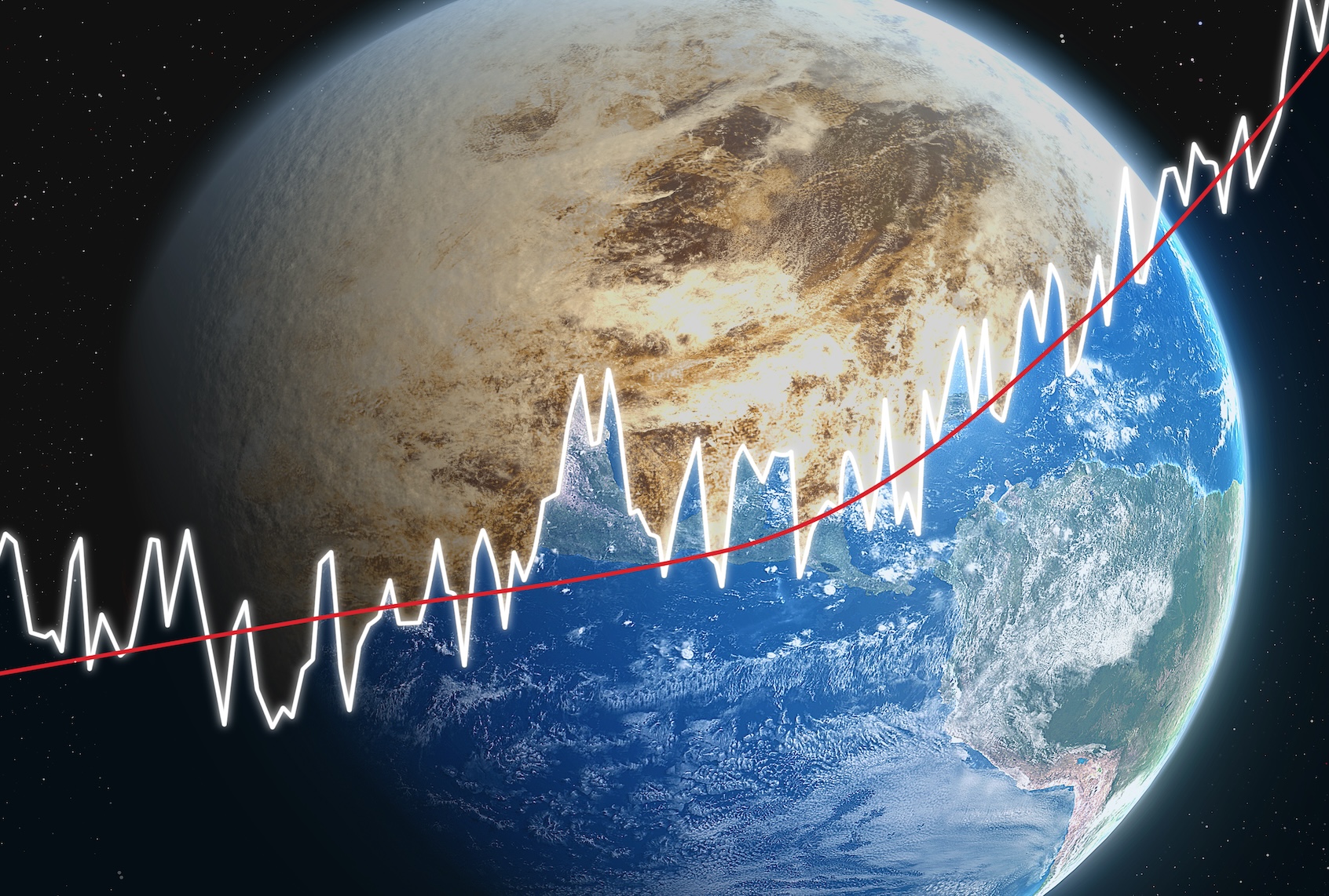 Climate change, conceptual illustration. (Getty Images / MARK GARLICK/SCIENCE PHOTO LIBRARY)