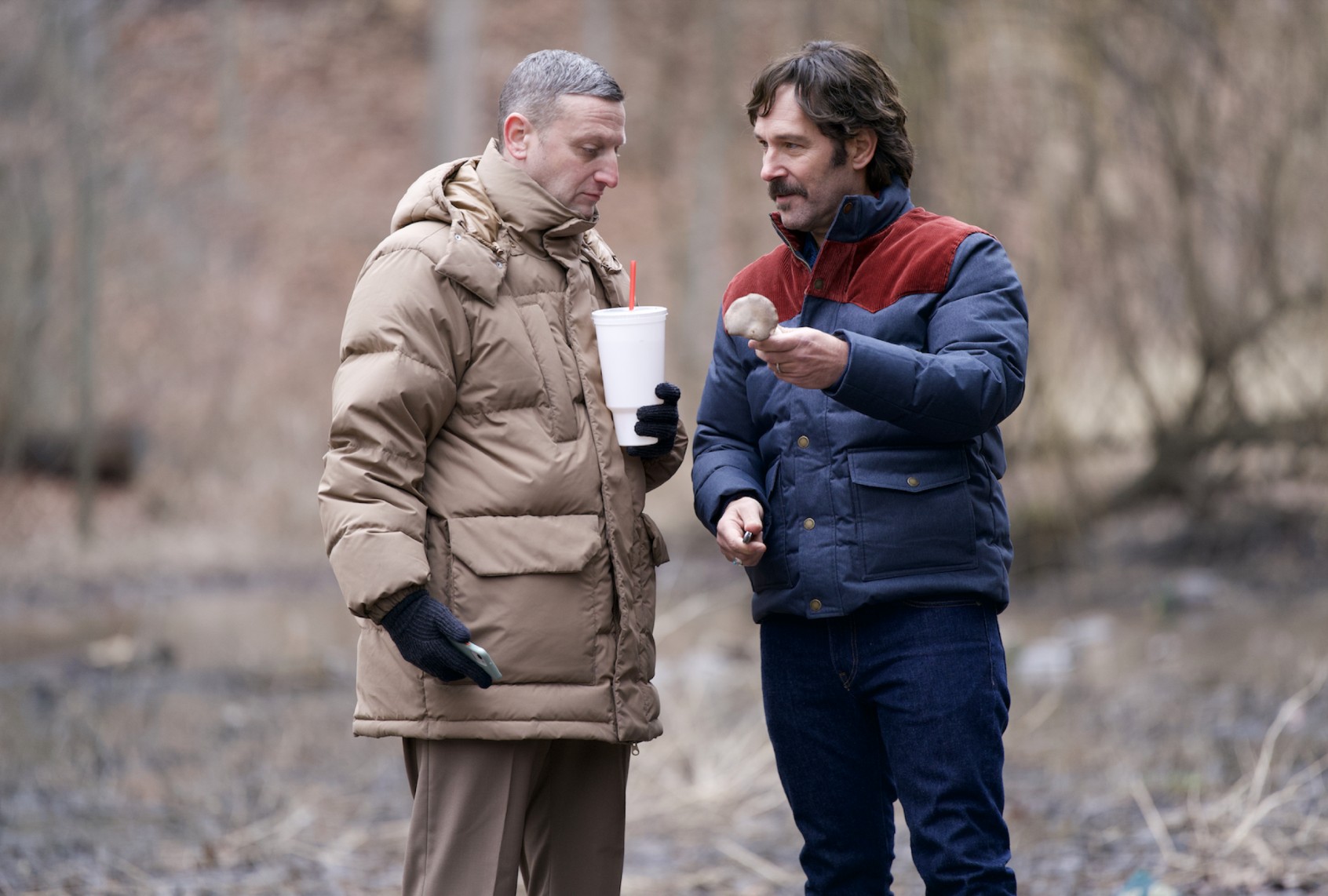 Tim Robinson and Paul Rudd in "Friendship" (Courtesy of A24/Spencer Pazer)