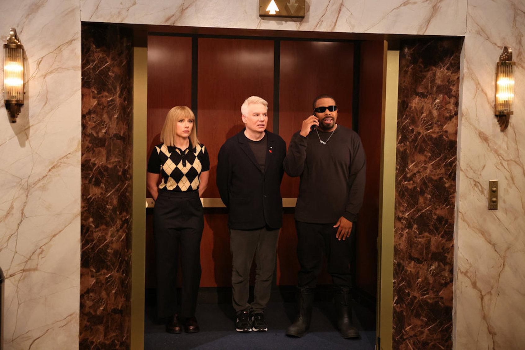 Mike Myers and Kenan Thompson on "Saturday Night Live" (NBC)