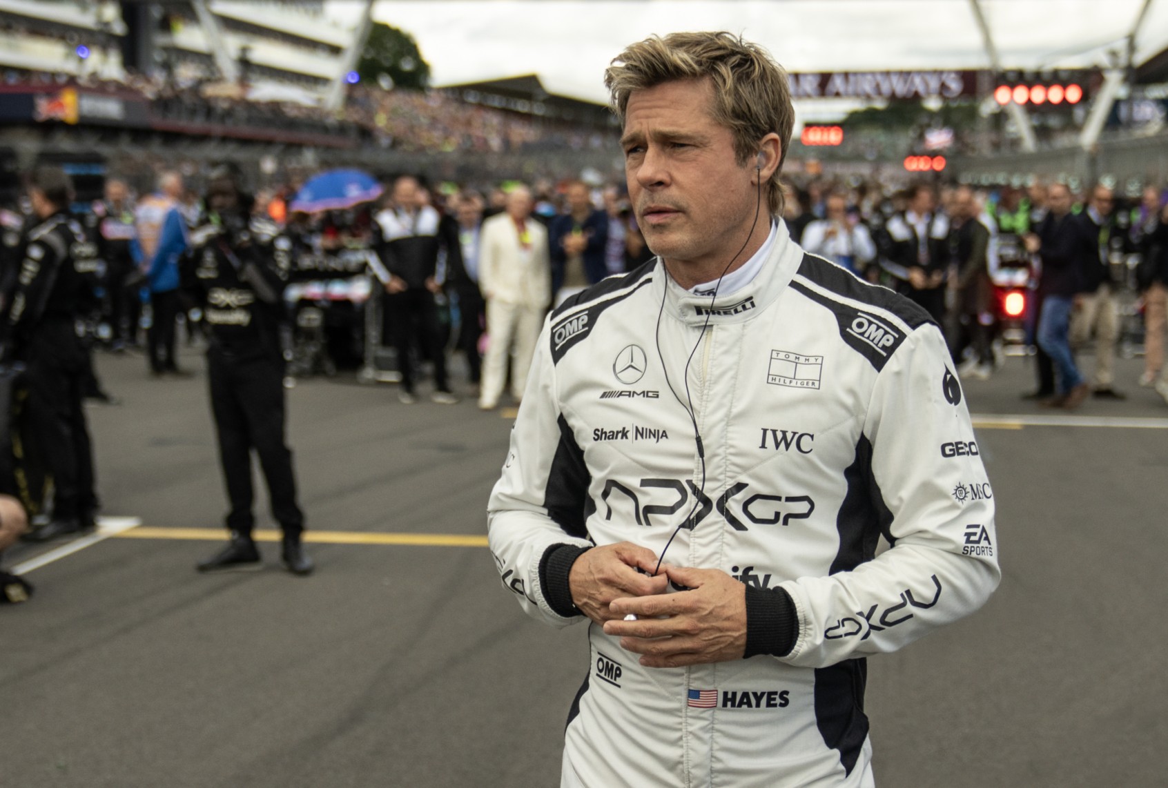 Brad Pitt as Sonny Hayes in "F1" (Scott Garfield/Warner Bros. Pictures /Apple Original Films)