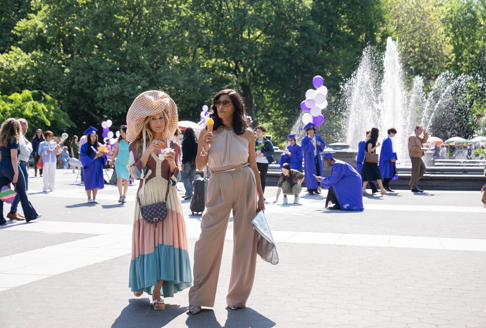 Sarah Jessica Parker and Sarita Choudhury in "And Just Like That" (Craig Blankenhorn/Max)