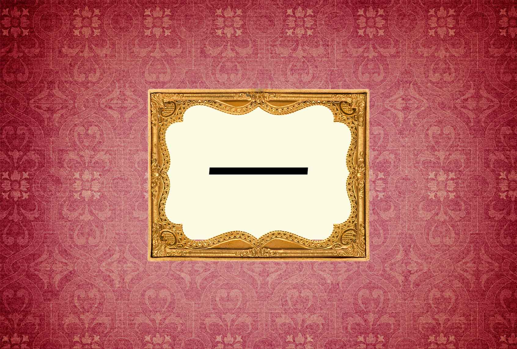 An em dash in a gold frame. (Photo illustration by Salon / Getty Images /fotograzia/PATSTOCK)