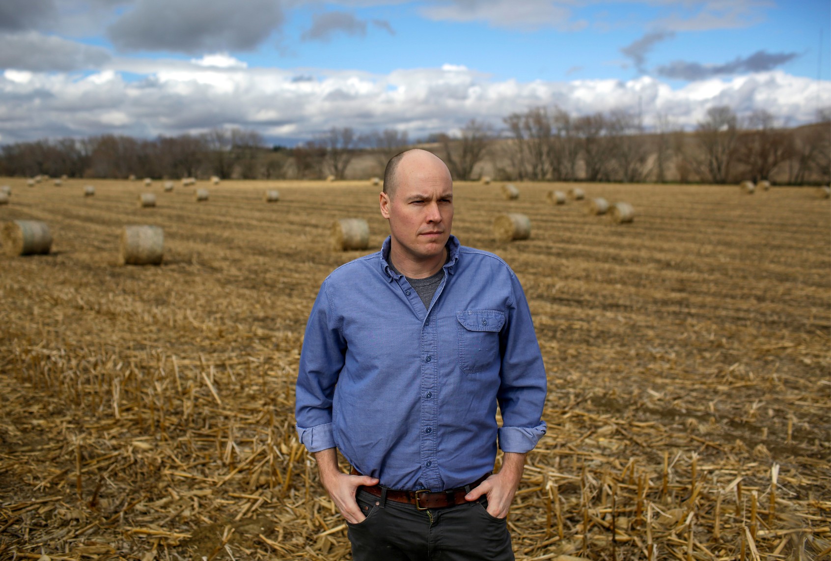 J.D. Scholten poses for a portrait in Sioux City, Iowa April 18, 2019. (Joshua Lott for The Washington Post via Getty Images)
