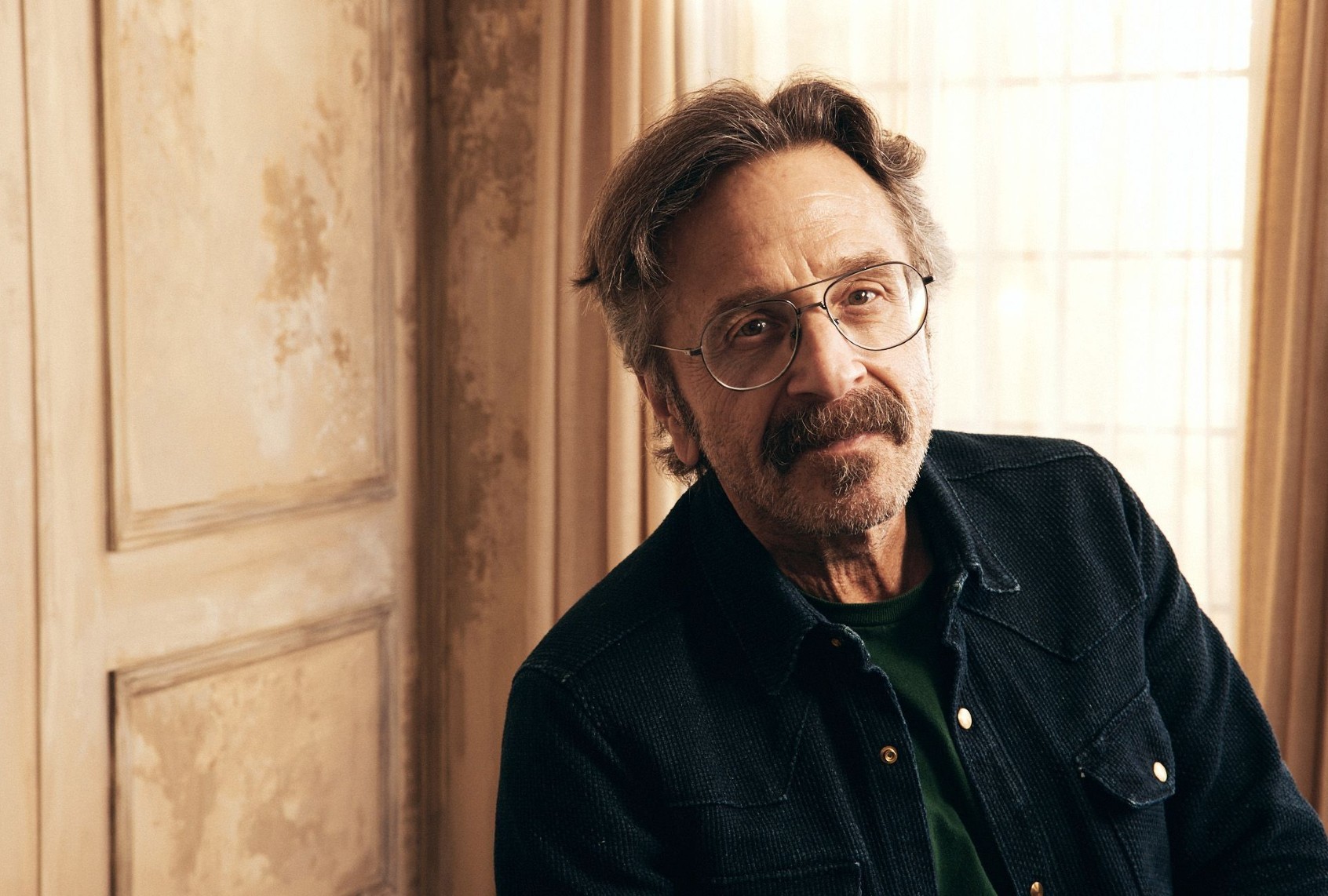 Marc Maron poses in the Getty Images Portrait Studio Presented by IMDb and IMDbPro at SXSW 2025 on March 10, 2025, in Austin, Texas. (Robby Klein/Getty Images for IMDb)