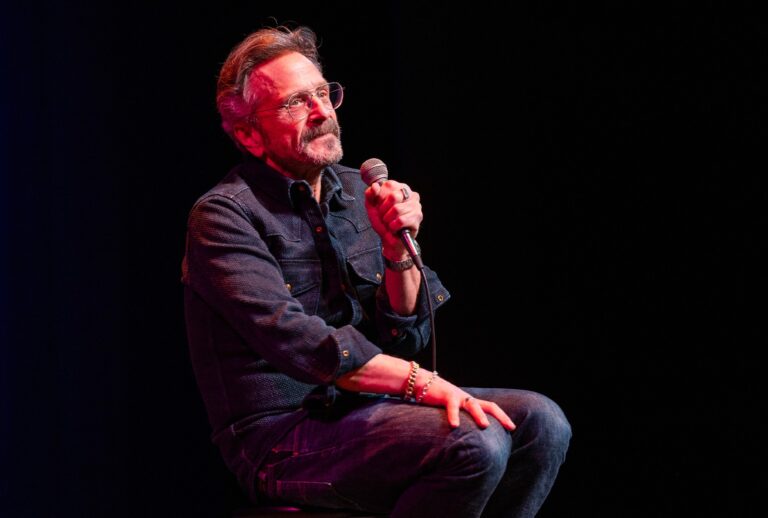 Marc Maron performs his "All In" tour at the North Shore Center For The Performing Arts on March 28, 2025, in Skokie, Illinois (Barry Brecheisen/Getty Images)