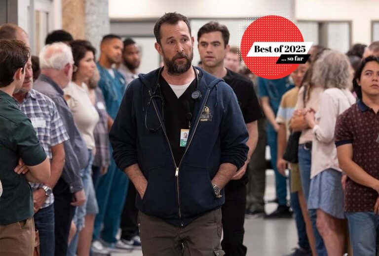 Noah Wyle and Patrick Ball in "The Pitt" (Warrick Page/Max)