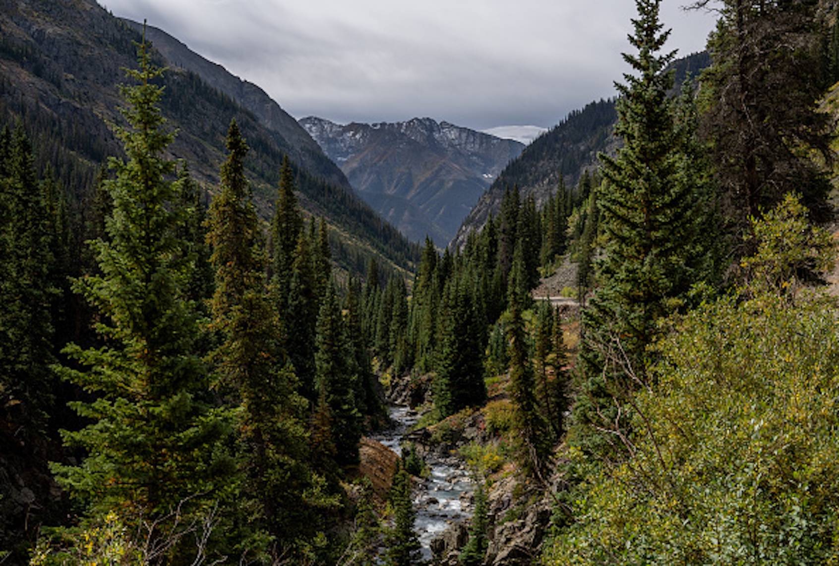 The Animas River flows south through Cinnamon Pass, approximately 11 miles near Canby Mountain on September 23, 2023 in Rio Grande National Forest, Colorado. (Brandon Bell/Getty Images)