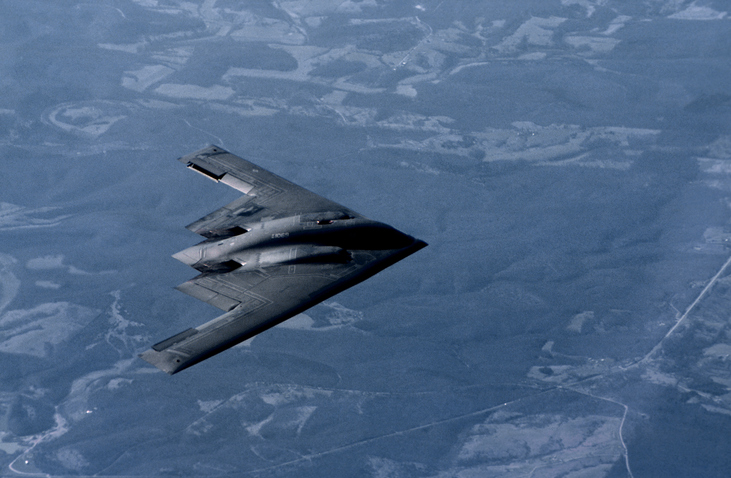B-2 stealth bombers head to Guam which could signal intensified U.S. pressure to engage in the Middle East conflict between Israel and Iran. (Gary Ell / Getty Images)