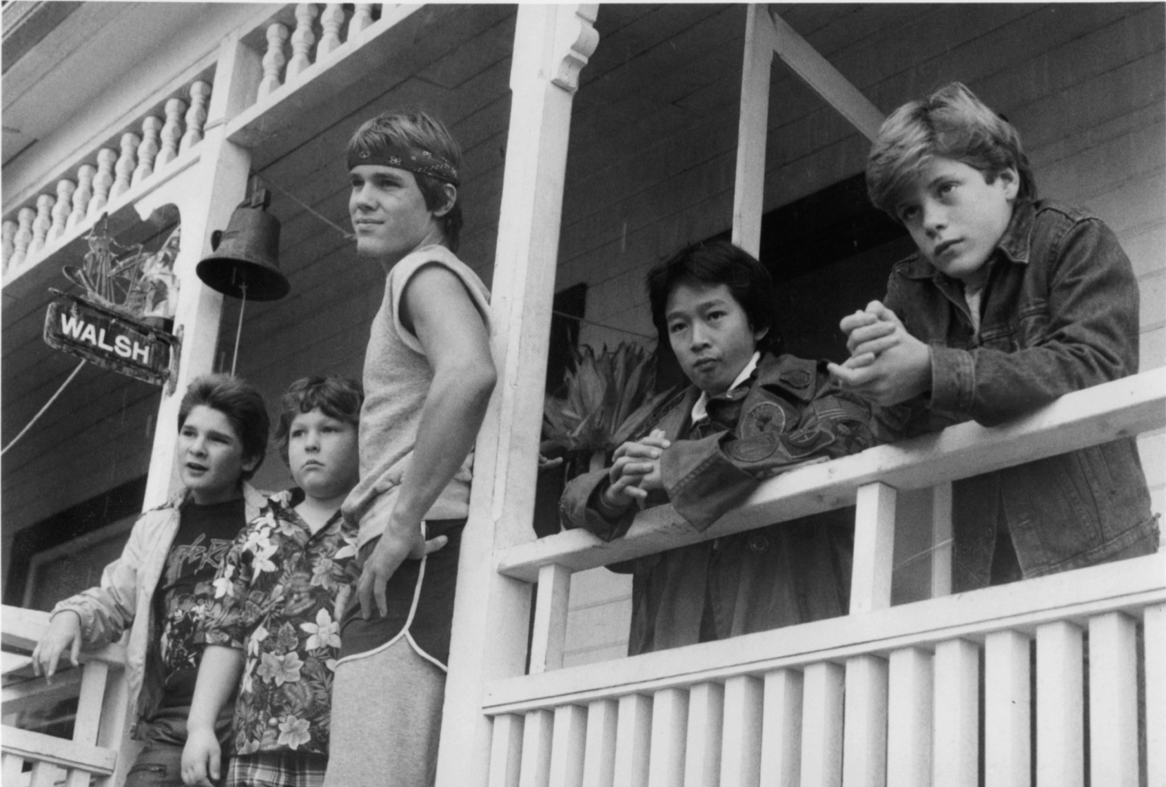 Corey Feldman, Jeff Cohen, Josh Brolin, Ke Huy Quan and Sean Astin in a scene from "The Goonies," 1985. (Warner Brothers/Getty Images)