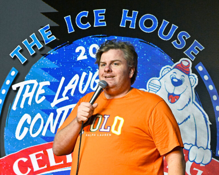 Comedian Tim Dillon performs at The Ice House Comedy Club on August 05, 2023 in Pasadena, California (Michael S. Schwartz/Getty Images)