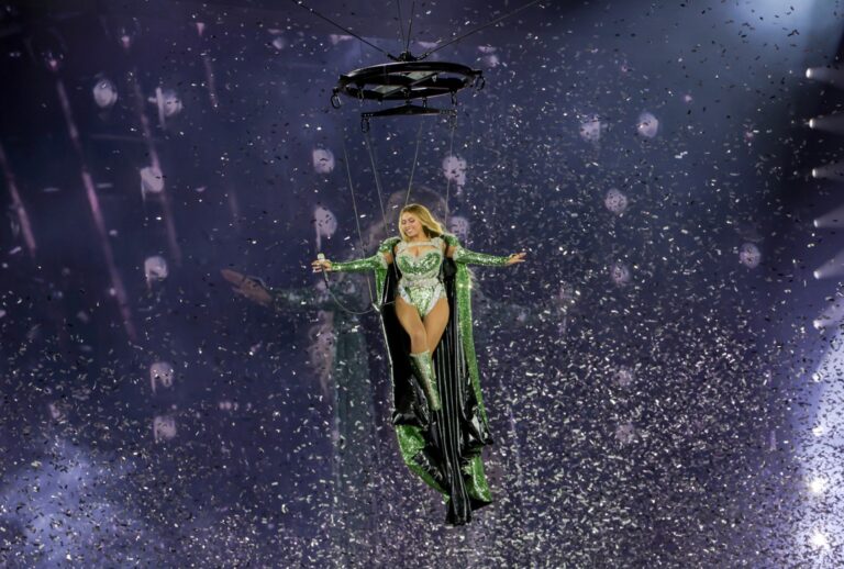 Beyoncé performs during the “RENAISSANCE WORLD TOUR” on June 27, 2023, in Warsaw, Poland. (Kevin Mazur/WireImage for Parkwood/Getty Images)