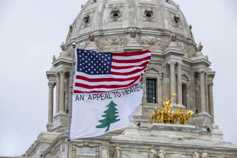 Stop the steal and seek the truth and encourage action rally for president Trump at the State Capitol. (Photo by Michael Siluk/Getty Images)