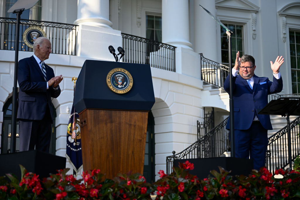 ASL interpreters have all but disappeared from press briefings and live events. Above is from last year's 34th Anniversary Celebration of the passing of the American Disabilities Act. (John McDonnell / Getty Images)