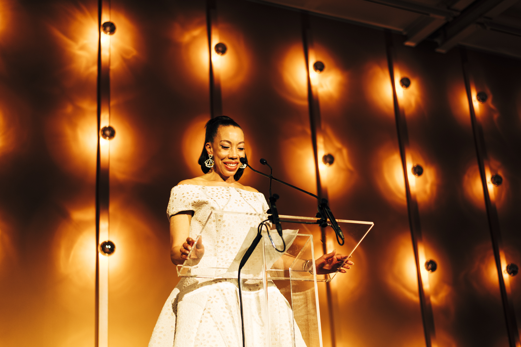Amy Sherald at the Whitney Gala held at The Whitney Museum of Art on May 20, 2025 in New York, New York. (Photo by Alyssa Greenberg/Getty Images)