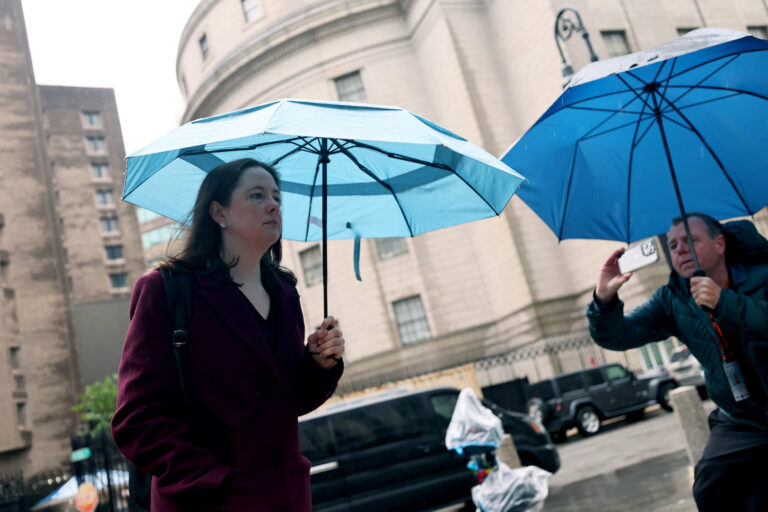 U.S. attorney Maurene Ryan Comey arrives for the Sean "Diddy" Combs sex trafficking trial at Manhattan Federal Court. (Photo by Michael M. Santiago/Getty Images)