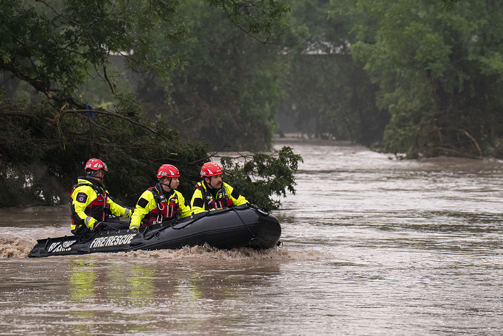Rescuers race to find as many survivors from the Central Texas flooding, including at least 20 young girls from a nearby Christian summer camp. (Eric Vryn / Getty Images)