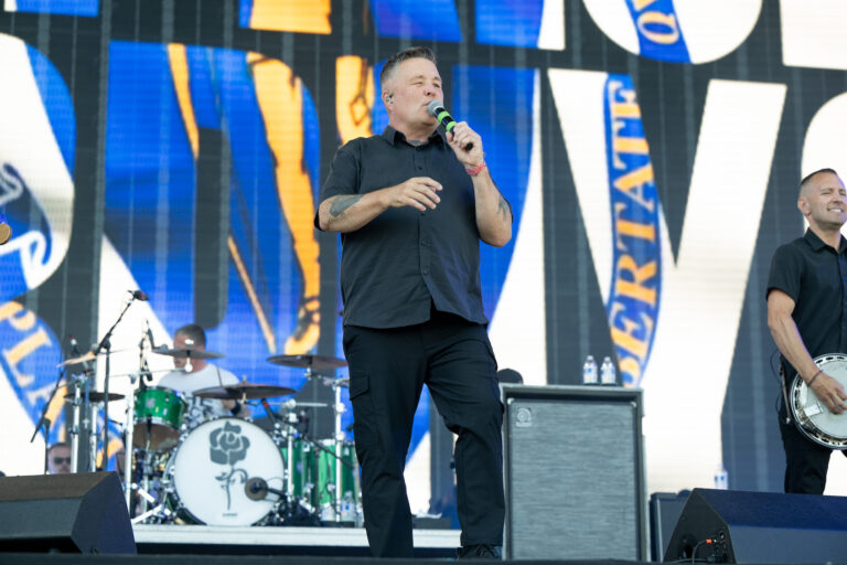 Singer Ken Casey of Dropkick Murphys performs onstage during day 2 of Warped Tour at in Long Beach, California. (Photo by Scott Dudelson/Getty Images)