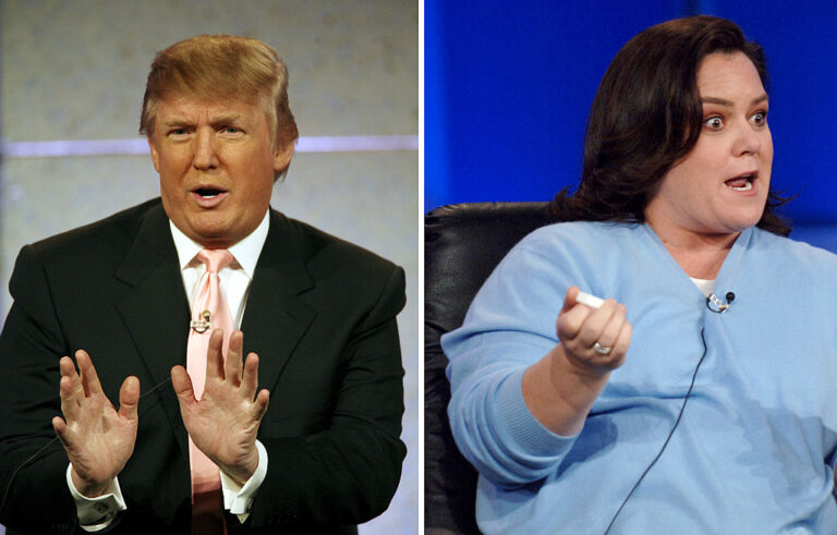 Trump and Rosie clash on social media again. She called him a "dangerous, souless man", so he threatened to revoke her U.S. citizenship. (Jeff Kravitz / Getty Images)