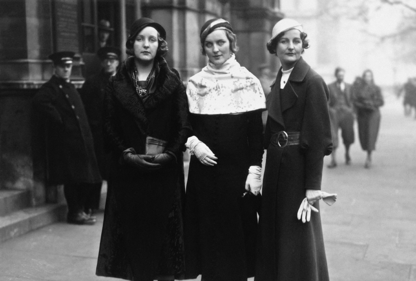 Unity Mitford; Diana Mitford (Mrs Bryan Guinness, later Lady Diana Mosley) and writer Nancy Mitford, 1932 (Hulton Archive/Getty Images)