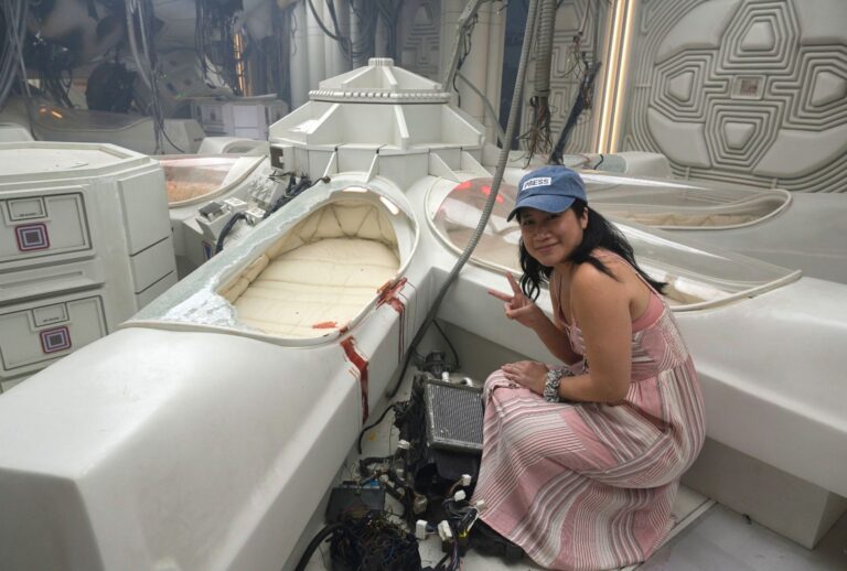 Hanh Nguyen on the Maginot cryochamber set of FX's "Alien: Earth" (FX)